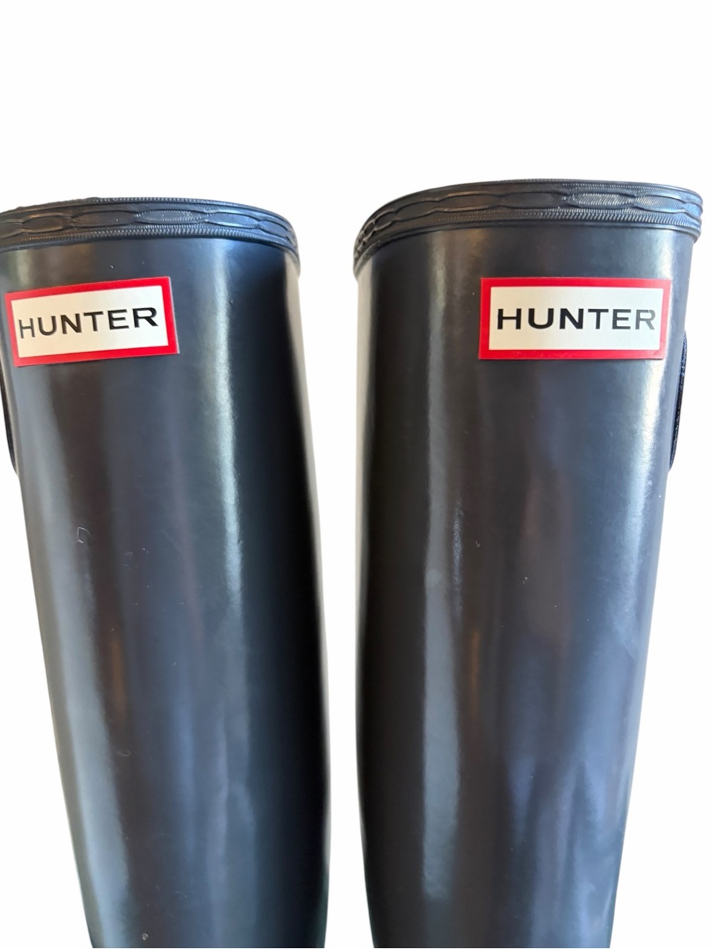 Hunter Original Tall Gloss Boots in Dark Slate Gray - 8 - Picture 6 of 11